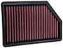 K&N High-Flow Air Filter 33-5098 for 2020-2026 Chevrolet GMC Sierra Silverado HD - Panel Replacement Filter