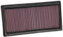 K&N High-Flow Air Filter 33-5101 for 2019-2025 Alfa Romeo Dodge Jeep 500X Compass - Panel Replacement Filter