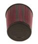 K&N RE-0950 Red Round Tapered Universal Clamp-On Air Filter
