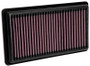 K&N High-Flow Air Filter 33-5103 for 2020-2026 Hyundai Venue - Panel Replacement Filter