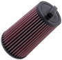 K&N E-2011 Round Replacement Air Filter for 2003-2008 Mercedes-Benz C200 C230 - Red Cotton Gauze, Lifetime Warranty