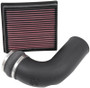 K&N 57-1568 57 Series FIPK Performance Air Intake System for 2013-2018 Ram 2500, 3500 - Red Cotton Gauze Filter, Gen II