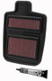 K&N AC-7009 Panel Replacement Air Filter for 2008-2015 Arctic Cat 550 700 - Red Cotton Gauze, Includes Grease