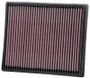 K&N High-Flow Air Filter 33-5116 for 2020-2026 Nissan Frontier - Panel Replacement Filter