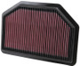 K&N High-Flow Air Filter 33-2481 for 2013-2016 Hyundai Genesis Coupe - Panel Replacement Filter
