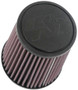 K&N RU-4650 Universal Clamp-On Air Filter - Round Tapered, Cotton Gauze, 5" OD x 6" H