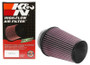 K&N RU-4680 Universal Clamp-On Air Filter - Round Tapered, Cotton Gauze, 6" OD x 7" H