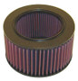 K&N E-2553 Round Replacement Air Filter for 1985-1995 Suzuki SJ413 Samurai - Red Cotton Gauze, Lifetime Warranty