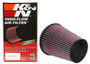 K&N RU-4700 Universal Clamp-On Air Filter - Round Tapered, Cotton Gauze, 6" OD x 6.75" H