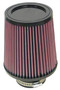 K&N RU-4730 Universal Clamp-On Air Filter - Round Tapered, Cotton Gauze, 6" OD x 6.5" H
