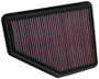 K&N High-Flow Air Filter 33-5051 for 2016-2019 Cadillac CT6 Right Side - Panel Replacement Filter
