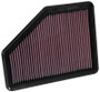 K&N High-Flow Air Filter 33-5051 for 2016-2019 Cadillac CT6 Right Side - Panel Replacement Filter