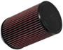 K&N RU-5045 Red Round Tapered Universal Clamp-On Air Filter - 9.5in Height