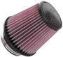 K&N RU-5060 Red Round Tapered Universal Clamp-On Air Filter