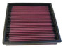 K&N 33-2003 High-Flow Replacement Panel Air Filter for 1972-1997 Audi Jaguar Porsche VW Volvo - 8.25x8.125x1.563 in