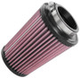 K&N RU-5062XD Red Round Tapered Universal Clamp-On Air Filter - Extra Duty