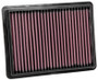 K&N High-Flow Air Filter 33-5069 for 2017-2021 Honda Civic - Panel Replacement Filter