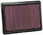 K&N High-Flow Air Filter 33-5069 for 2017-2021 Honda Civic - Panel Replacement Filter