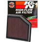 K&N High-Flow Air Filter 33-2491 for 2013-2016 Dodge Dart - Panel Replacement Filter