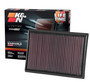 K&N High-Flow Air Filter 33-2438 for 2010-2024 Lexus Toyota 4Runner FJ Cruiser GX460 - Panel Replacement Filter