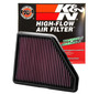 K&N High-Flow Air Filter 33-2439 for 2010-2017 Chevrolet GMC Equinox Terrain - Panel Replacement Filter
