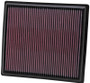 K&N High-Flow Air Filter 33-2442 for 2010-2017 Buick Chevrolet Impala LaCrosse Malibu - Panel Replacement Filter