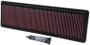 K&N High-Flow Air Filter 33-2591 for 1978-1995 Porsche 928 - Panel Replacement Filter