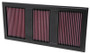 K&N High-Flow Air Filter 33-2985 - Panel Replacement Filter