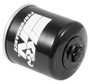 K&N KN-128 Spin-On Oil Filter with 17mm Nut - High Flow Media, 1 Year Warranty