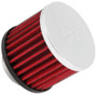 K&N 62-1440 Vent Air Filter / Breather - Non-woven Synthetic, Chrome Top, Black Rubber Base, 1-3/8" Flange