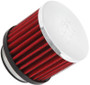 K&N 62-1480 Vent Air Filter / Breather - Non-woven Synthetic, Chrome Top, Rubber Base, 1-3/4" Clamp-On