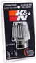 K&N 62-1600WT Vent Air Filter / Breather - White Synthetic, Chrome Top/Base, 3/8-1/2" Flange