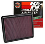 K&N High-Flow Air Filter 33-2448 for 2010-2017 Hyundai Kia Azera Optima Sonata Santa Fe - Panel Replacement Filter