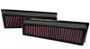 K&N High-Flow Air Filter 33-2449 (Set of 2) for 2010-2014 BMW X5 X6 - Panel Replacement Filter