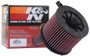 K&N E-0648 Round Replacement Air Filter for 2014-2018 Audi RS7 - Red Cotton Gauze, Lifetime Warranty
