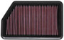K&N High-Flow Air Filter 33-2451 for 2010-2022 Hyundai Kia Elantra Forte Tucson Sportage - Panel Replacement Filter