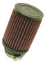 K&N RU-1710 Universal Clamp-On Air Filter - Round Straight, Cotton Gauze, 3.5" OD x 5" H