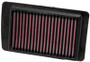 K&N PL-1608 Panel Replacement Air Filter for 2008-2017 Victory - Red Cotton Gauze, Lifetime Warranty