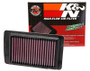 K&N PL-1608 Panel Replacement Air Filter for 2008-2017 Victory - Red Cotton Gauze, Lifetime Warranty