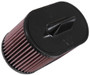K&N E-0651 Oval Replacement Air Filter for 2014-2019 Porsche 718 Boxster Cayman - Red Cotton Gauze, Lifetime Warranty