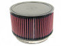 K&N RU-1850 Universal Clamp-On Air Filter - Round Straight, Cotton Gauze, 7.5" OD x 4.5" H