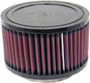 K&N RU-2420 Universal Clamp-On Air Filter - Round Straight, Cotton Gauze, 5" OD x 3" H