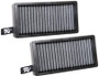 K&N VF2060 Washable Cabin Air Filter for 2014-2024 BMW Mini (2 Pack)