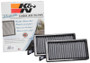 K&N VF2060 Washable Cabin Air Filter for 2014-2024 BMW Mini (2 Pack)