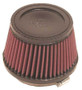 K&N RU-2510 Universal Clamp-On Air Filter - Round Tapered, Cotton Gauze, 5.375" OD x 3.5" H