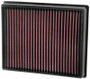 K&N High-Flow Air Filter 33-5000 for 2013-2024 Ford Edge Fusion Lincoln MKZ - Panel Replacement Filter