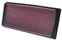 K&N 33-2114 High-Flow Replacement Panel Air Filter for 1997-2006 Jeep TJ &amp; Wrangler - 13.438x6.25x1.125 in