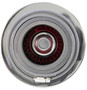 K&N RG-1001RD Red Round Tapered Universal Clamp-On Air Filter - Chrome Top w/ Adjustable Flanges
