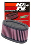 K&N HA-7504 Oval Tapered Replacement Air Filter for Honda VT750 - Red Cotton Gauze, Lifetime Warranty