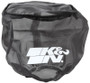 K&N 22-8045DK Black Drycharger Round Straight Air Filter Wrap - 6in Dia, 6in H, Silicone Polyester, 1-Year Warranty